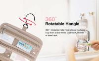 BAGSMART Bolsa de Viaje para Higiene Personal Organizador de Maquillaje con Estuche Transparente - details 4