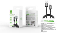 Cable de datos tipo C 30w Teléfono móvil Carga rápida 1m/2m/m Cable de datos trenzado de poliéster de 16 hilos - details 7