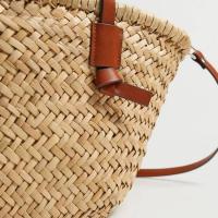 Bolsos de cesta tejidos de mimbre informales, bolsos de ratán para mujer, bolsos hechos a mano de paja de playa de verano, bolso de hombro tipo bandolera de diseñador 2024, mochila de lujo de alta gama - details 3