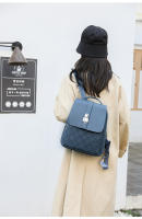 Mochila de cuero de textura avanzada para mujer, novedad de 2025, estilo coreano, mochila de viaje pequeña a juego para mujer - details 3