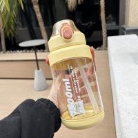 Botella de agua deportiva con pajita, vaso de agua de Fitness deportivo de gran capacidad con marcador de tiempo de mango, 1.5L/2L - details 5