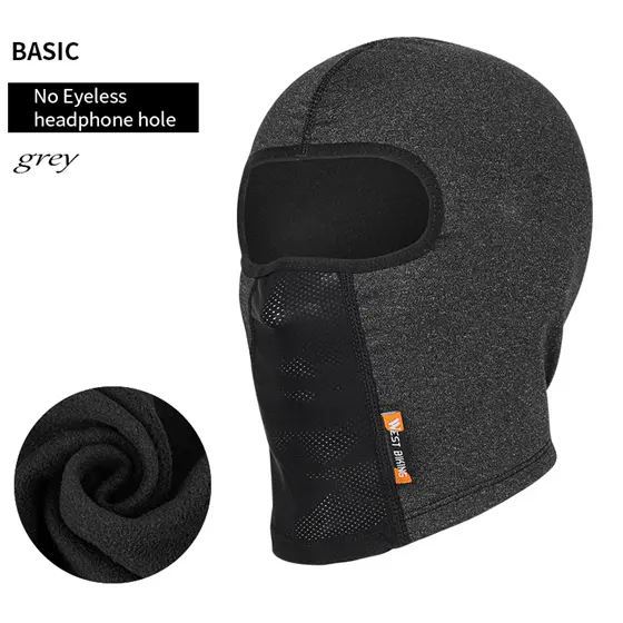 WEST BIKING-casco de invierno con forro interior, gorro deportivo cálido a prueba de viento, para correr, esquiar, gorros de Calavera, transpirable, pasamontañas para bicicleta de montaña - 1