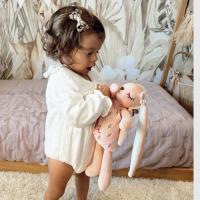 Doudou para bebes personalizado con nombre del bebe. Tacto suave, calma a tu bebe. Regalo perfecto para recién nacido - details 3