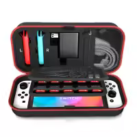 -Bolsa de almacenamiento grande para Nintendo Switch, estuche protector de transporte portátil, antiarañazos, impermeable, EVA, bolsa de viaje - details 8