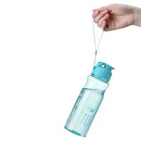 Botella de agua deportiva de gran capacidad, botella de agua portátil multicolor transparente, vaso de plástico para viaje al aire libre, 650ML - details 6