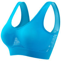 Sujetador deportivo de color sólido para mujer, top de fitness, gimnasio, yoga, entrenamiento atlético, suave, acolchado - details 30