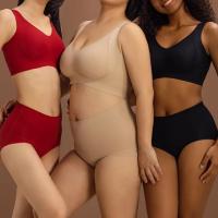 1/2 Unidades. Sujetadores sin costuras de talla grande para mujer, ropa de dormir suave sin aros de copa completa, sujetador de color sólido para mujer, lencería sexy push-up - details 33