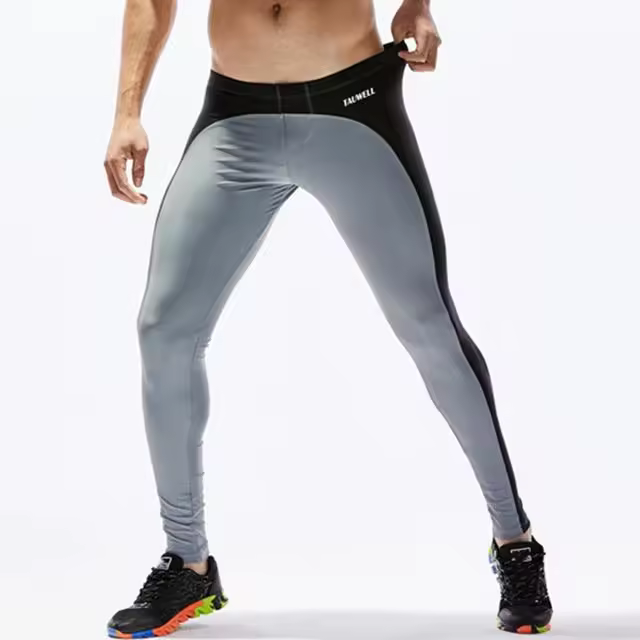 Ganyanr-mallas deportivas para hombre, pantalones largos de compresión para correr, Yoga, baloncesto, gimnasio, Fitness - 1