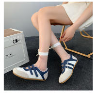 Zapatos de ballet de velcro con correa Estilo casual para mujeres Novedad en zapatos amarillos de satén 2025 - details 4