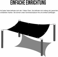 Tela de Sombra Solar con Ochilas Venta de Sombra Negra para Jardín Trasero al Aire Libre - details 3