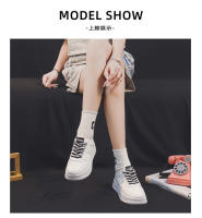 Zapatos blancos pequeños de punta baja para mujer, zapatillas con plataforma, con aumento de altura, diseño versátil - details 8