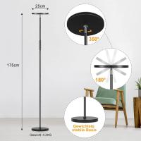 Lámpara de Pie Regulable Gris 42W, Lámpara de Pie LED Salon 3700LM Súper Brillantecon Lámpara de Lectura, control remoto y control táctil Lámpara Alta para Salon de Estar Dormitorio Oficina - details 30