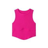 2025-Camiseta corta sin mangas con cuello redondo, chaleco informal de temperamento versátil, novedad de verano, ropa de mujer - details 1