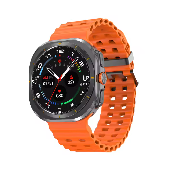 Ivanony-reloj inteligente 7 Ultra para Samsung Galaxy Compass, Bluetooth, llamada, gesto inteligente, soporte para conectar auriculares - 1