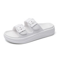 Pantuflas De Plataforma Gruesa Para Mujer Verano Playa Cómodas Antideslizantes Suela Suave Baño Hogar Zapatillas De Verano - details 20