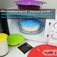 Walfos Tapa de mantenimiento fresco de silicona de grado alimenticio Tapa de olla resistente al calor Tapas universales para contenedores de cocina - details 2
