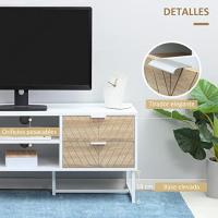 Mueble para Televisor Moderno de Salón 47 Pulgadas 4 Cajones 2 Estantes Abiertos Gestión de Cables - details 5