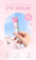 LAIKOU Sakura crema antiarrugas para ojos que desvanece las líneas finas, suero para ojos antiojeras, elimina las bolsas de los ojos, hinchazón, reafirmante antienvejecimiento - details 0