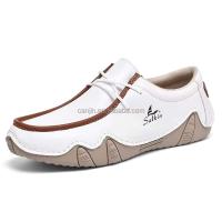 Nuevos zapatos de cuero de alta calidad para hombres para fiestas, vida diaria, cordones de goma, diseño de moda antideslizante, zapatos deportivos casuales, - details 0