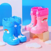 Botas De Lluvia Infantiles Dibujos Animados Con Cordón Elástico Impermeables Antideslizantes Para Niños Y Niñas Viaje Al Aire Libre Todas Las Estaciones - details 0