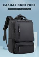 Mochila multifuncional para portátil de 15,6 pulgadas, mochila de viaje de negocios, impermeable, negra, para estudiantes, bandolera para hombre, portátil, bolsa para ordenador - details 0