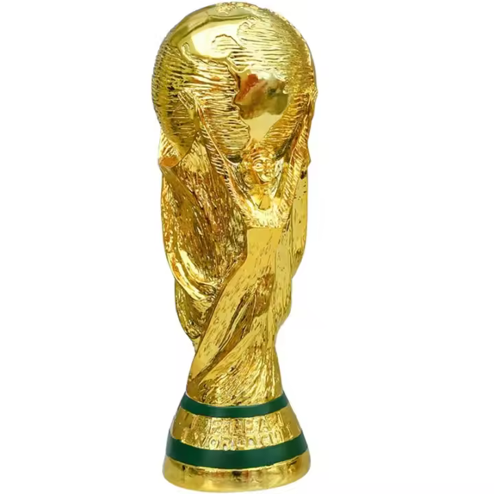 Trofeos de fútbol de resina dorada, decoraciones de resina, regalos para fanáticos, manualidades de decoración para el hogar y la oficina - 1
