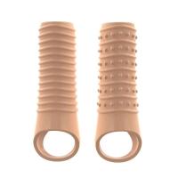 Anillos extensores reutilizables para retrasar la eyaculación, condones, funda para pene, cubierta de glande de silicona, Juguetes sexuales para agrandar para hombres - details 10
