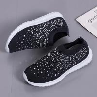 Zapatos deportivos de mujer con malla transpirable, zapatos planos cómodos, suelas blandas, informales, antideslizantes, talla grande 43 - details 9