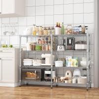 Estantería de Almacenamiento de 4 Niveles de Metal Ajustable en Altura para Cocina y Despensa - details 16