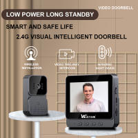 Cámara de Puerta Wistino con Video y Alarma de Movimiento Wifi IR Inalámbrica para Hogar Seguridad Inteligente Uso Interior Resolución HD No Impermeable - details 6
