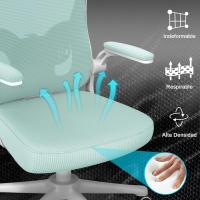 Silla de Oficina Ergonómica Ajustable Respirable, Ajustable, Giratoria de 360°, Reposabrazos Abatibles de 90°, Soporte Lumbar - details 14