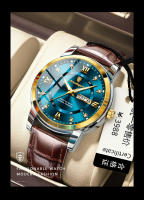 Reloj de hombre con correa suiza nueva, reloj luminoso con calendario doble - details 4