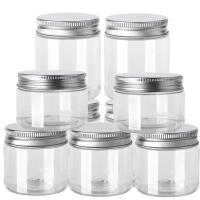 Frascos de almacenamiento de piezas, recipientes vacíos de aluminio transparente para cosméticos, botella de viaje, tarro de plástico transparente redondo, bote de muestra para crema facial, 10 Uds. - details 0