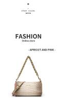 Bolso de mujer de moda Bolso de hombro con patrón de cocodrilo Bolso cruzado de gran capacidad con correa de cadena para damas Mochila de lujo de alta gama - details 5
