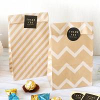 Bolsa de papel Kraft desechable, bolsas de regalo de puntos a rayas, embalaje para hornear dulces, galletas, pan, recuerdos de fiesta de Navidad y boda, 50 unidades por lote - details 3