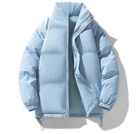 Chaqueta de pan con cuello alto para hombre, camiseta de algodón gruesa y cálida, informal, multicolor, mismo estilo, invierno - details 7