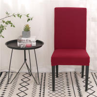 Cubierta de Silla de Spandex Ajustable Colores Sólidos para Comedores y Cocinas - details 6