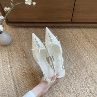 Diseño de nicho versátil stiletto puntiagudo tacones altos mujeres desgaste nueva moda Spice girl bolsa cabeza sandalias - details 32