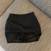 Falda corta de verano para mujer estilo irregular con lazo pantalones de mezclilla de moda - details 34