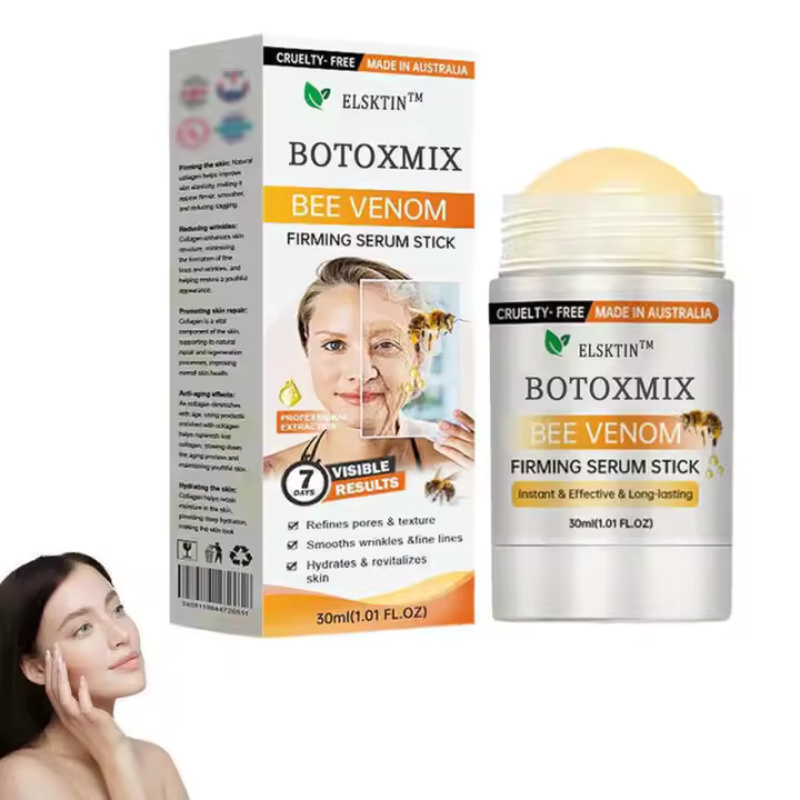 Elsktin Botox Bee Venom Serum Reafirmante Sreum Stick Eliminación de Arrugas Reafirmante Instantánea, Eficaz y Duradera - Péptidos de Colágeno - 1