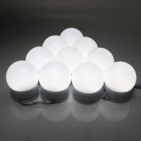 Kit de luces para espejo de tocador regulables con 10 bombillas LED estilo Hollywood para tocador de maquillaje con fuente de alimentación USB tira de iluminación (espejo no incluido) - details 3