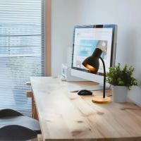 Lámpara de escritorio Creativa de estilo simple, Luz Lectura de dormitorio WITH BASE DE Foco E27, - details 1