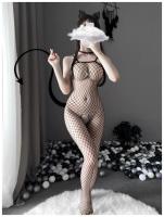 Lencería Sexy para mujer, traje de Pornos, ropa interior de rejilla sin entrepierna, vestido calado, equipo de Bondage Bdsm, monos sexuales, disfraces eróticos 18 - details 4