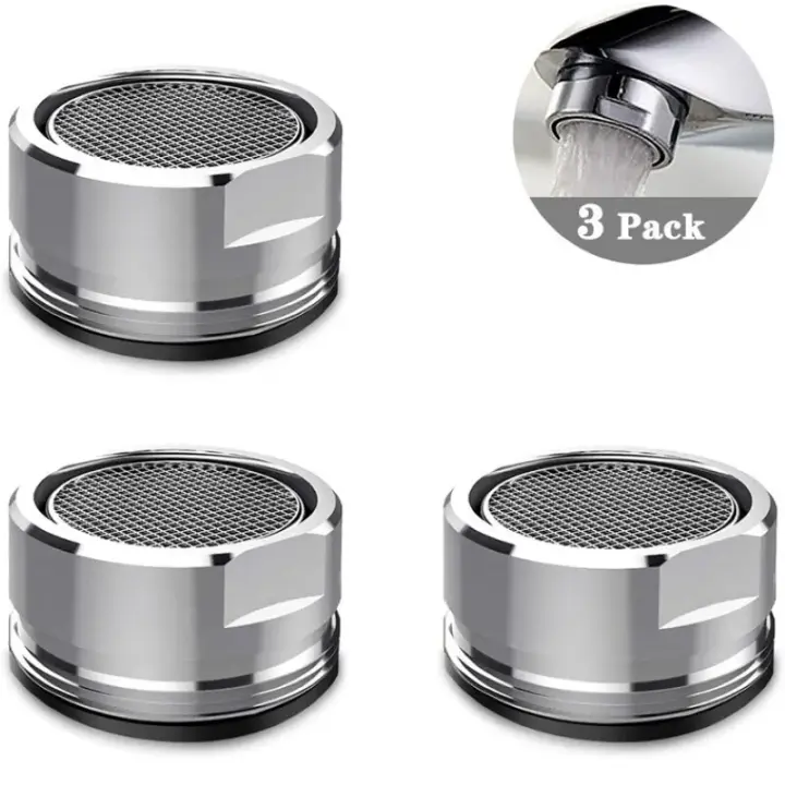 Aireador de latón para ahorro de agua, filtro para grifo de cocina, boquilla mixta, cabezal contra salpicaduras, accesorios de baño, 3 uds. - 1