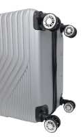 Maleta de Viaje Grande Benzi BZ5747 Barata, Plata Gris, 76 x 47 x 27cm, 3,8kg, 4 Ruedas Giratorias 360º - details 3