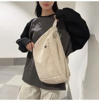 Riñonera de gran capacidad para mujer, bolsos de hombro tipo bandolera, riñonera informal, bolso sencillo para teléfono, riñonera de pana, bolso de plátano para mujer - details 10