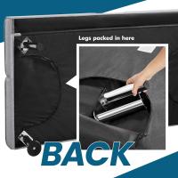 Sofá Cama Plegable de Poliéster 2 Plazas Soporte de Botella 167 X94 cm Max Capacidad 350 KG Gris - details 8