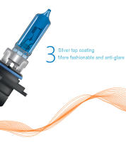 Bulbo De Faro De Coche Halógeno OSRAM H7 H4 H1 H11 HB3 9005 HB4 9006 Luz Azul Fría Y Hiper Blanca 5300K 12V 55W (2 Piezas) - details 3
