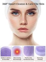 Limpieza facial sónica impermeable para hombres y mujeres, cepillo limpiador eléctrico exfoliante recargable - details 7
