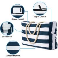 Bolsos de playa para mujer Bolso grande de playa impermeable Bolsos de playa con cremallera Bolso de piscina impermeable a prueba de arena Bolso grande - details 77